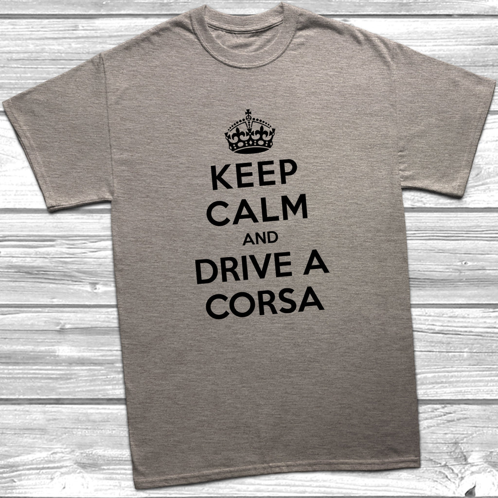 Get trendy with Keep Calm and Drive A Corsa T-Shirt - T-Shirt available at DizzyKitten. Grab yours for £10.99 today!