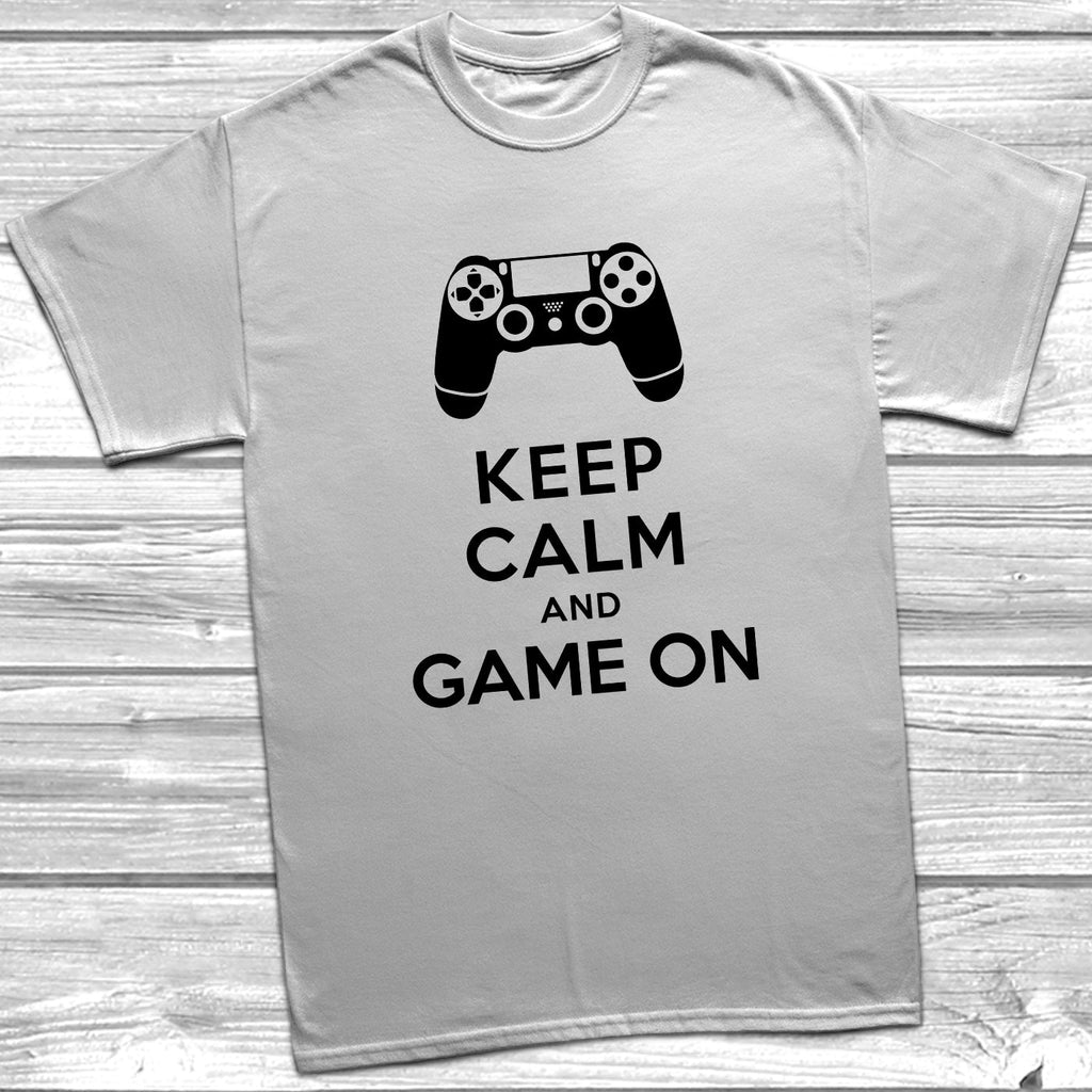 Get trendy with Keep Calm & Game On PS T-Shirt - T-Shirt available at DizzyKitten. Grab yours for £8.99 today!