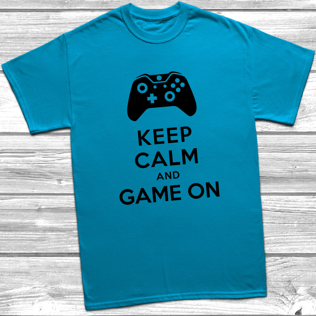 Get trendy with Keep Calm & Game On XB T-Shirt - T-Shirt available at DizzyKitten. Grab yours for £9.49 today!