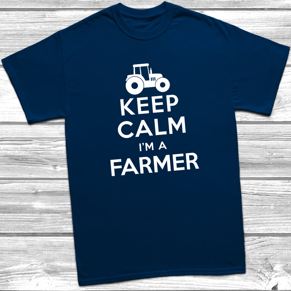 Get trendy with Keep Calm I'm A Farmer T-Shirt - T-Shirt available at DizzyKitten. Grab yours for £10.49 today!