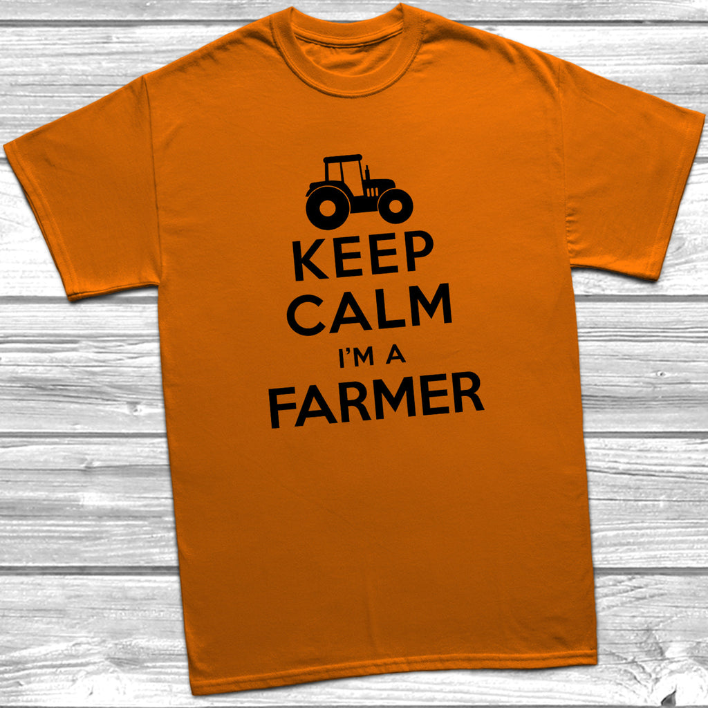 Get trendy with Keep Calm I'm A Farmer T-Shirt - T-Shirt available at DizzyKitten. Grab yours for £10.49 today!