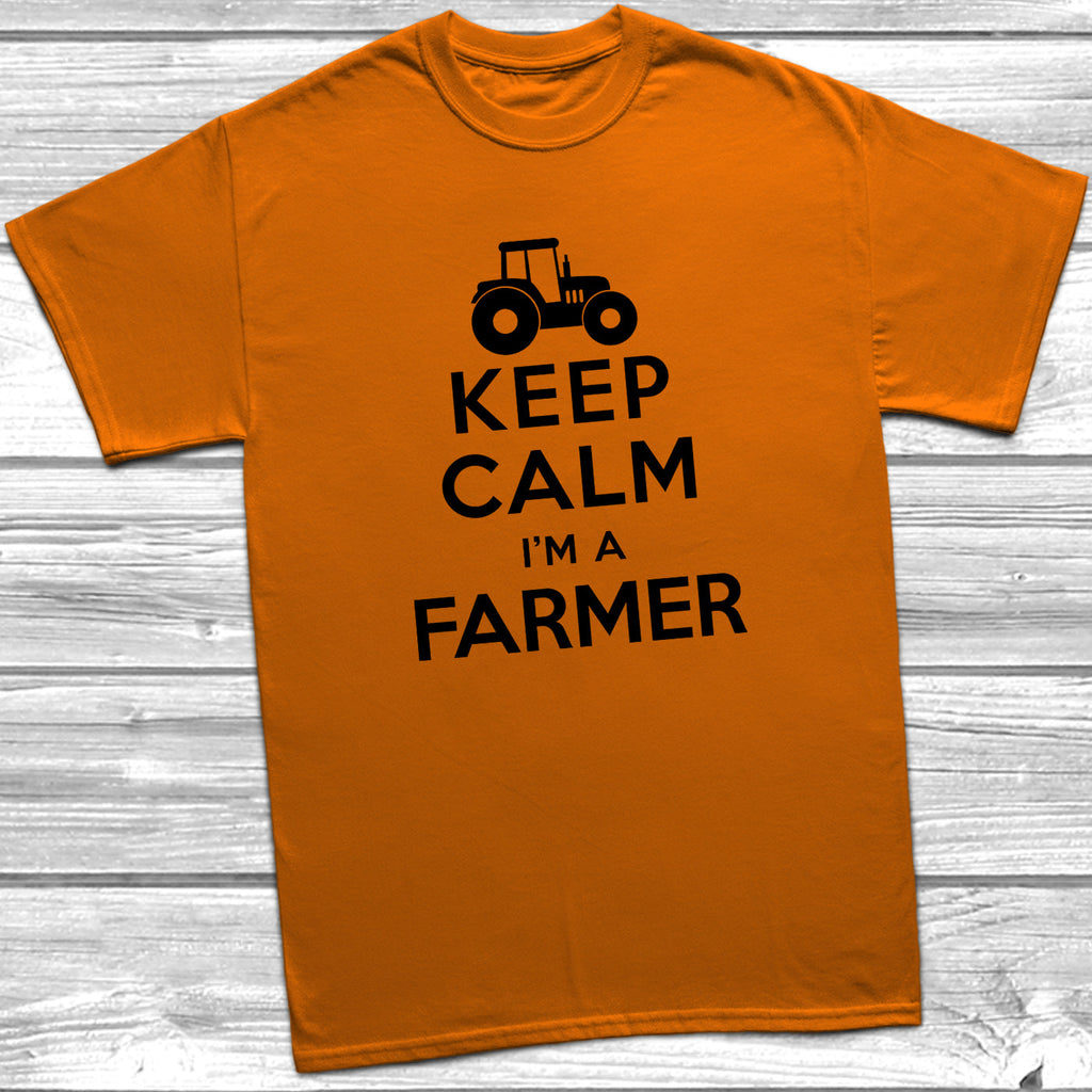 Get trendy with Keep Calm I'm A Farmer T-Shirt - T-Shirt available at DizzyKitten. Grab yours for £9.99 today!