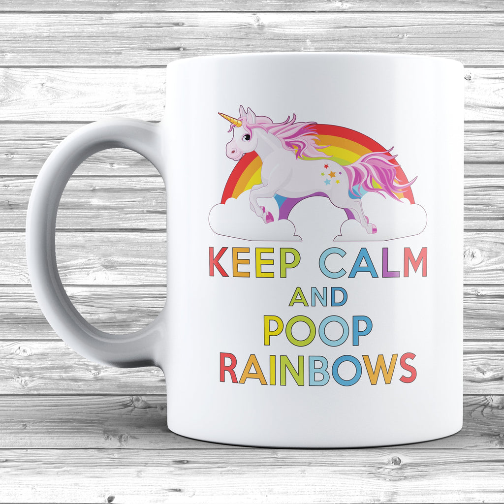 Keep Calm And Poop Rainbows Mug - DizzyKitten