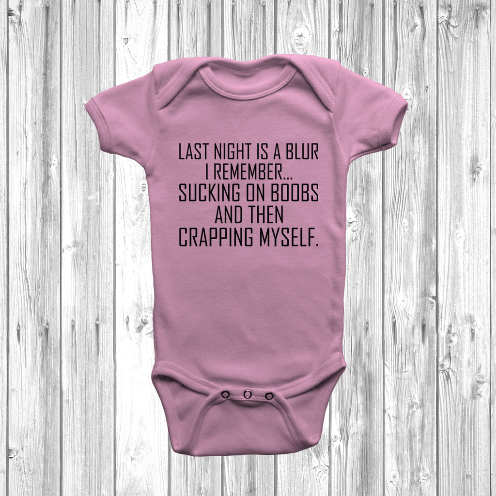 Get trendy with Last Night Is A Blur Baby Grow - Baby Grow available at DizzyKitten. Grab yours for £8.45 today!