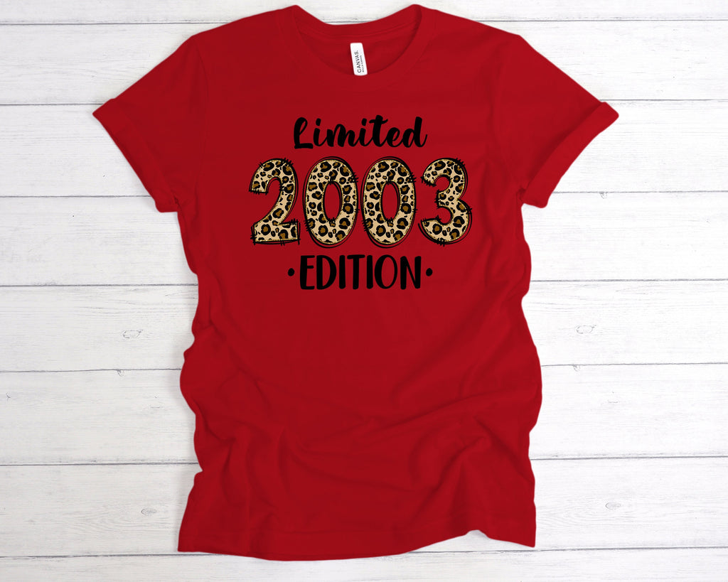Get trendy with Leopard 2003 Limited Edition T-Shirt - T-Shirt available at DizzyKitten. Grab yours for £12.99 today!