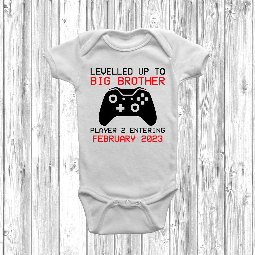 Get trendy with Levelled Up To Big Brother Baby Grow - Baby Grow available at DizzyKitten. Grab yours for £9.99 today!