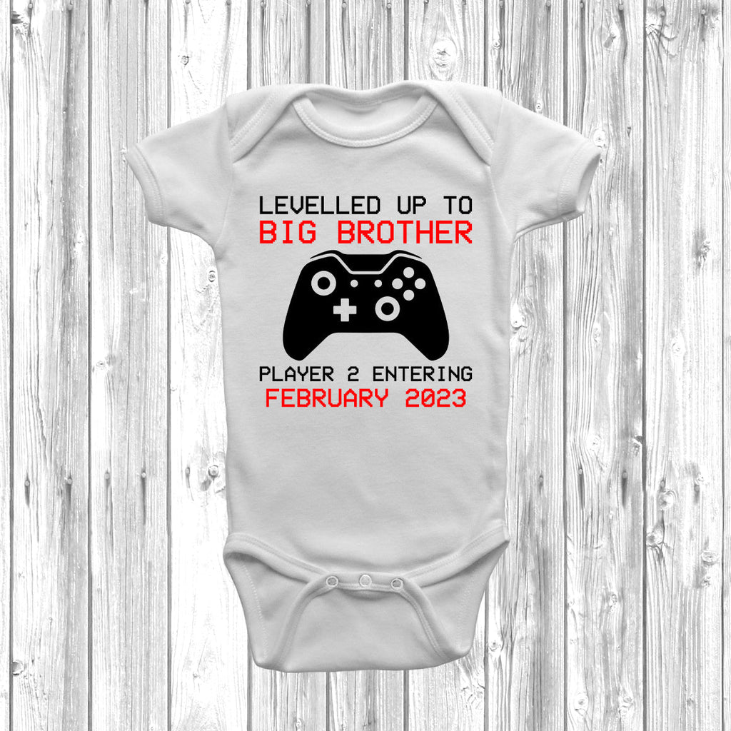 Get trendy with Levelled Up To Big Brother Baby Grow - Baby Grow available at DizzyKitten. Grab yours for £9.49 today!