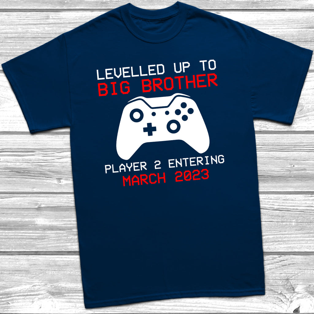 Get trendy with Levelled Up To Big Brother T-Shirt -  available at DizzyKitten. Grab yours for £10.45 today!