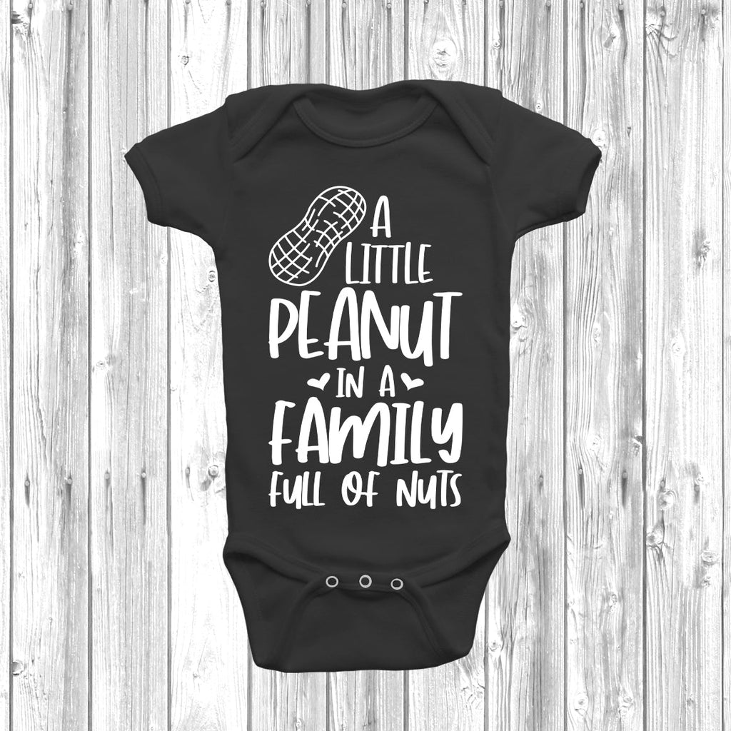 Get trendy with A Little Peanut In A House Full Of Nuts Baby Grow - Baby Grow available at DizzyKitten. Grab yours for £8.49 today!