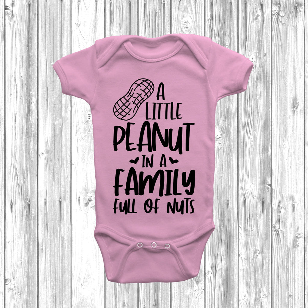 Get trendy with A Little Peanut In A House Full Of Nuts Baby Grow - Baby Grow available at DizzyKitten. Grab yours for £8.49 today!