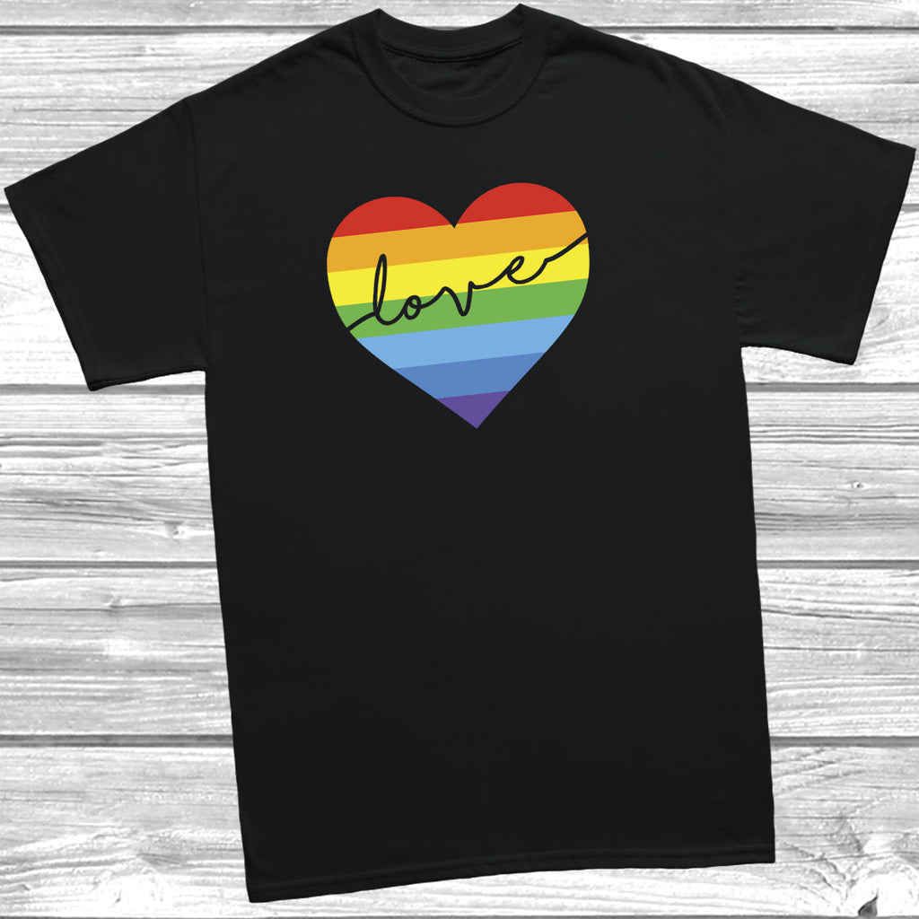 Love Rainbow Heart LGBT T-Shirt