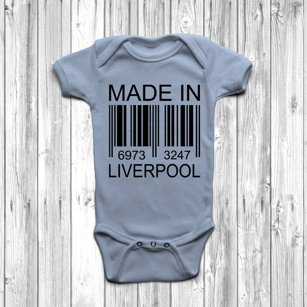 Get trendy with Made In Liverpool Baby Grow - Baby Grow available at DizzyKitten. Grab yours for £8.95 today!