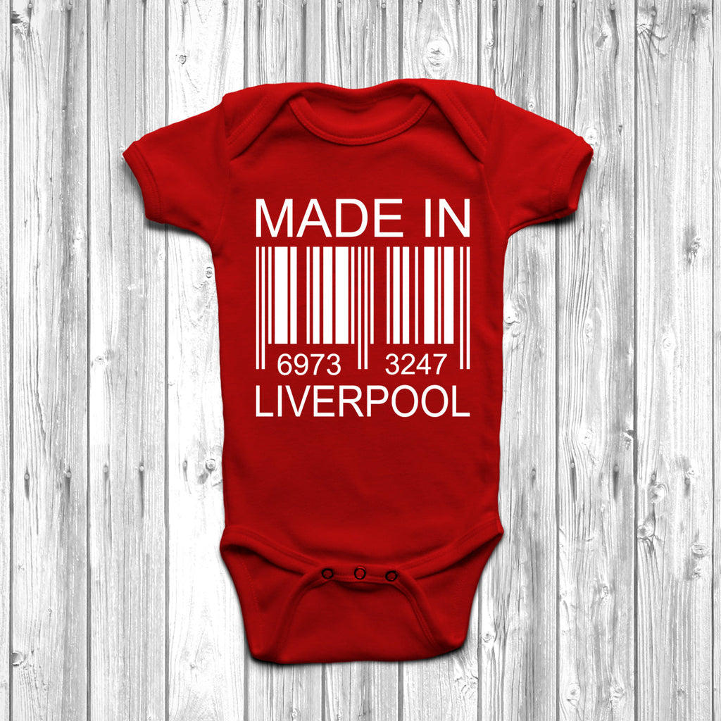 Get trendy with Made In Liverpool Baby Grow - Baby Grow available at DizzyKitten. Grab yours for £8.95 today!
