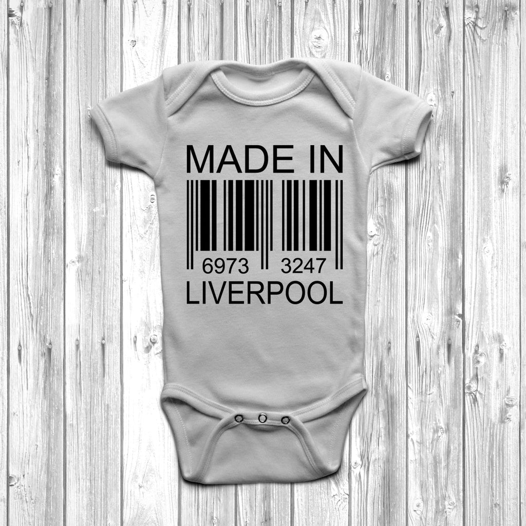 Get trendy with Made In Liverpool Baby Grow - Baby Grow available at DizzyKitten. Grab yours for £8.95 today!