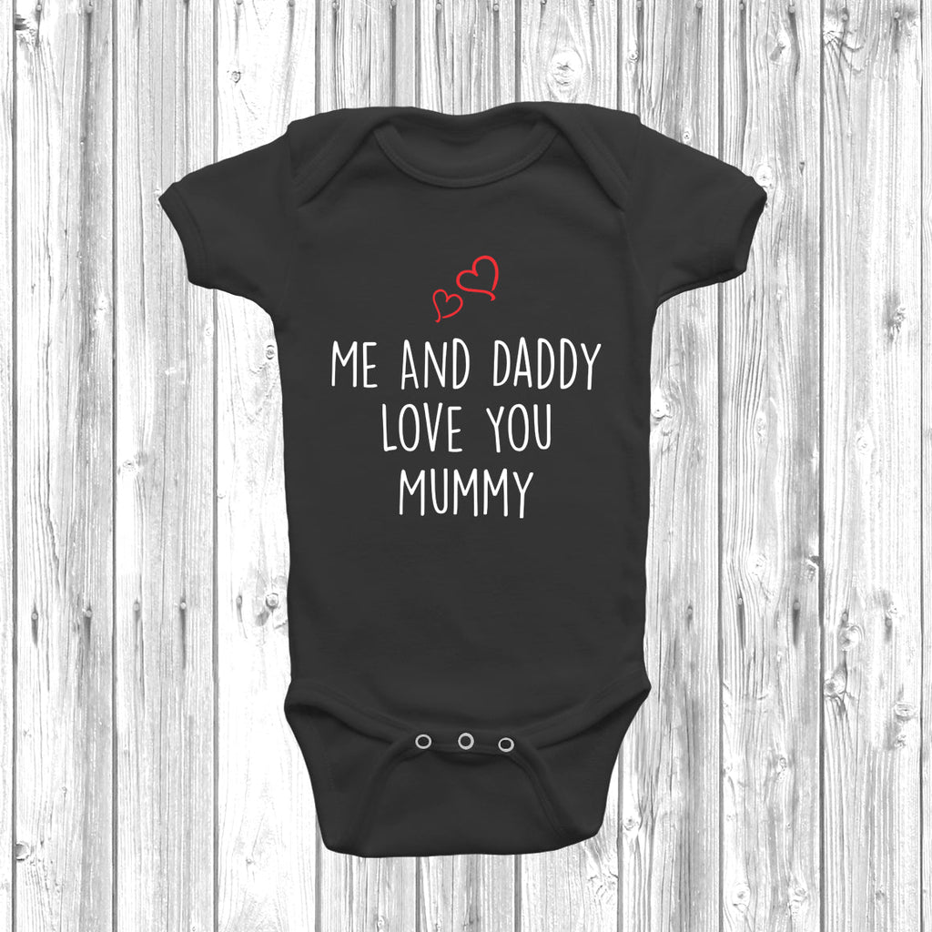 Get trendy with Me And Daddy Love Mummy Baby Grow - Baby Grow available at DizzyKitten. Grab yours for £7.95 today!