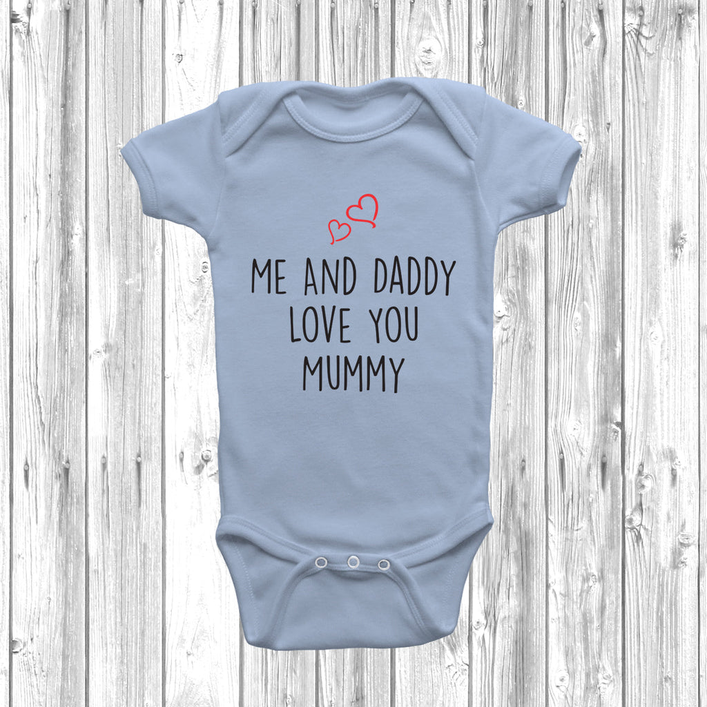 Get trendy with Me And Daddy Love Mummy Baby Grow - Baby Grow available at DizzyKitten. Grab yours for £8.45 today!