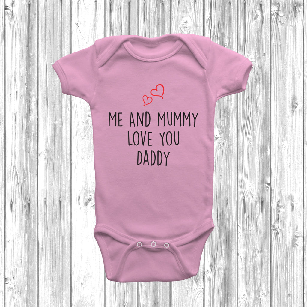 Get trendy with Me And Mummy Love Daddy Baby Grow - Baby Grow available at DizzyKitten. Grab yours for £8.45 today!