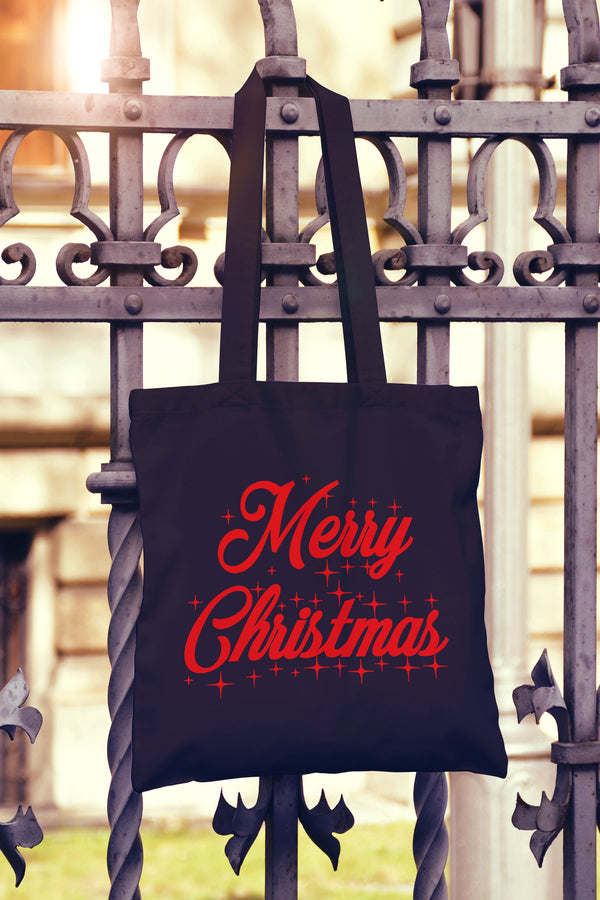 Merry Christmas Tote Bag - DizzyKitten