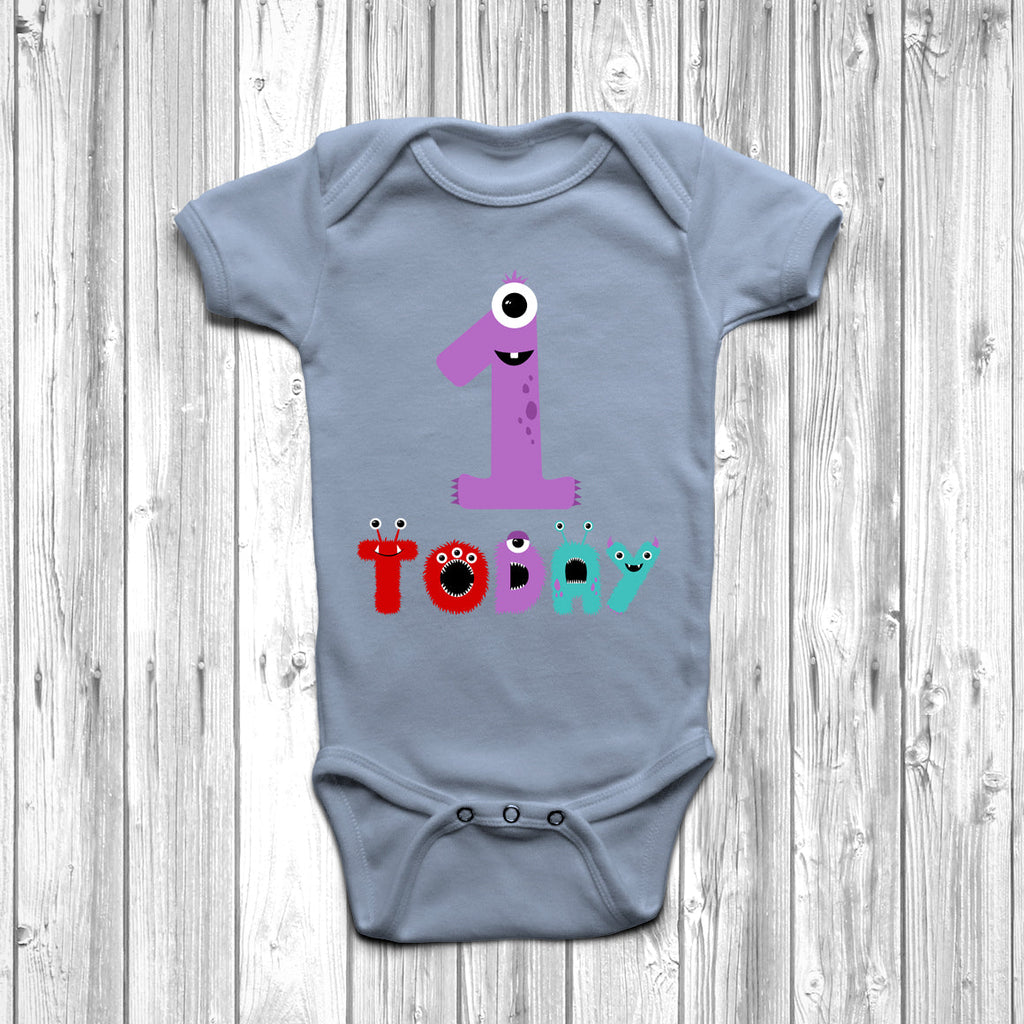 Get trendy with Monster 1 Today Baby Grow - Baby Grow available at DizzyKitten. Grab yours for £9.45 today!