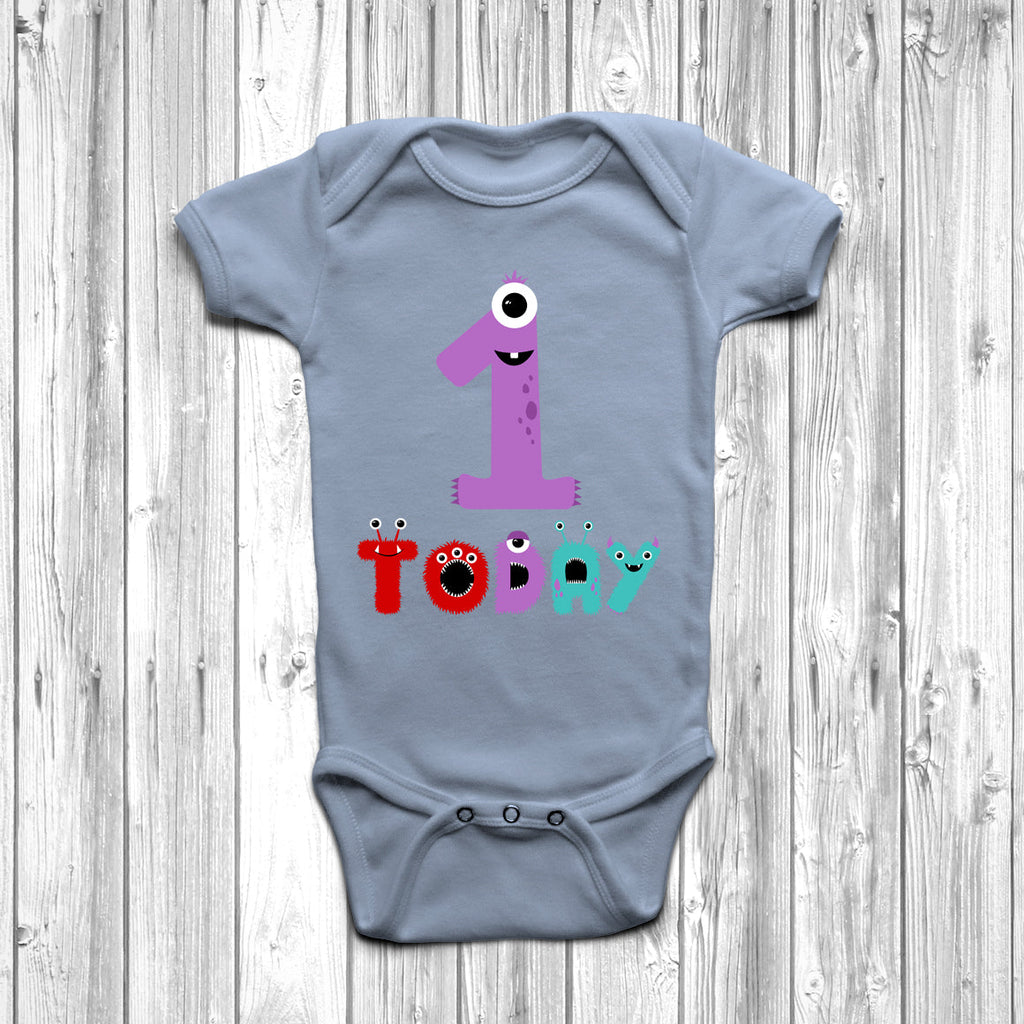 Get trendy with Monster 1 Today Baby Grow - Baby Grow available at DizzyKitten. Grab yours for £8.95 today!