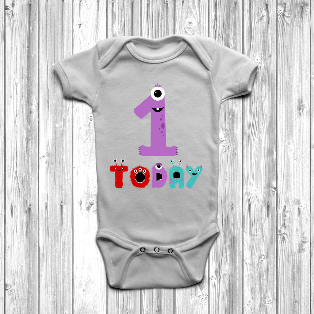 Get trendy with Monster 1 Today Baby Grow - Baby Grow available at DizzyKitten. Grab yours for £8.95 today!