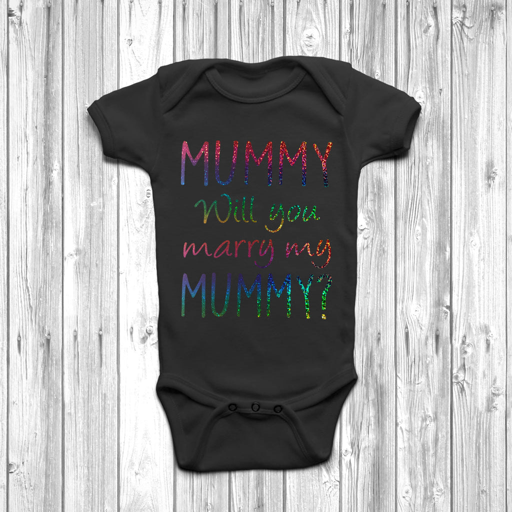 Get trendy with Mummy Will You Marry My Mummy Baby Grow - Baby Grow available at DizzyKitten. Grab yours for £8.45 today!