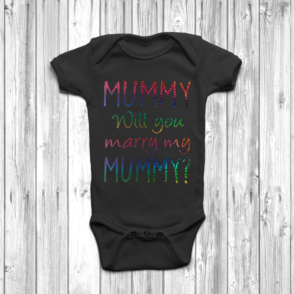 Get trendy with Mummy Will You Marry My Mummy Baby Grow - Baby Grow available at DizzyKitten. Grab yours for £7.95 today!
