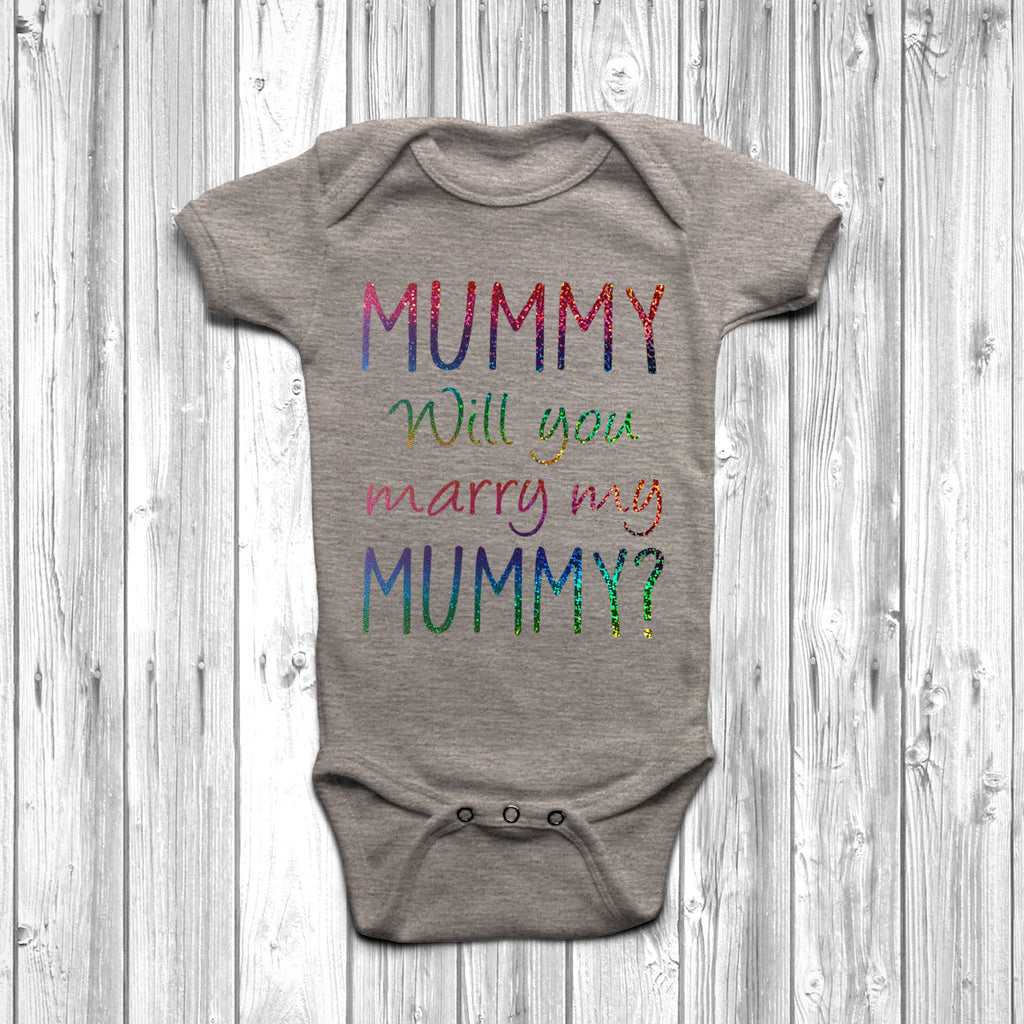 Get trendy with Mummy Will You Marry My Mummy Baby Grow - Baby Grow available at DizzyKitten. Grab yours for £8.45 today!
