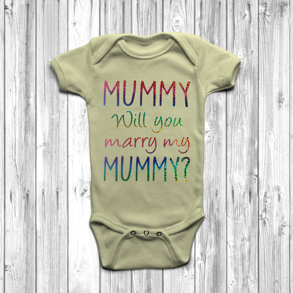 Get trendy with Mummy Will You Marry My Mummy Baby Grow - Baby Grow available at DizzyKitten. Grab yours for £7.95 today!