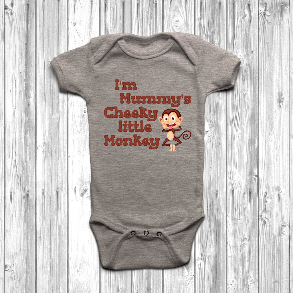 Get trendy with I'm Mummy's Cheeky Little Monkey Baby Grow - Baby Grow available at DizzyKitten. Grab yours for £9.45 today!