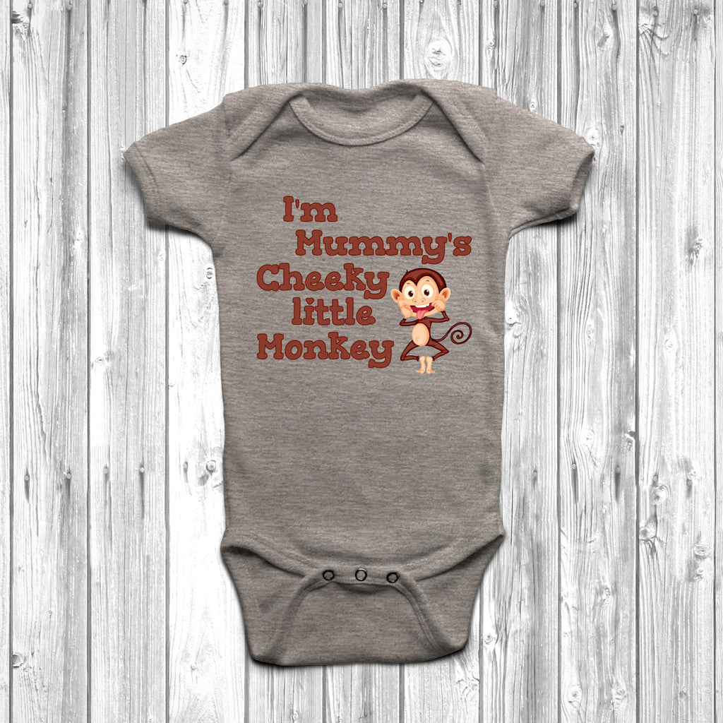 Get trendy with I'm Mummy's Cheeky Little Monkey Baby Grow - Baby Grow available at DizzyKitten. Grab yours for £8.95 today!