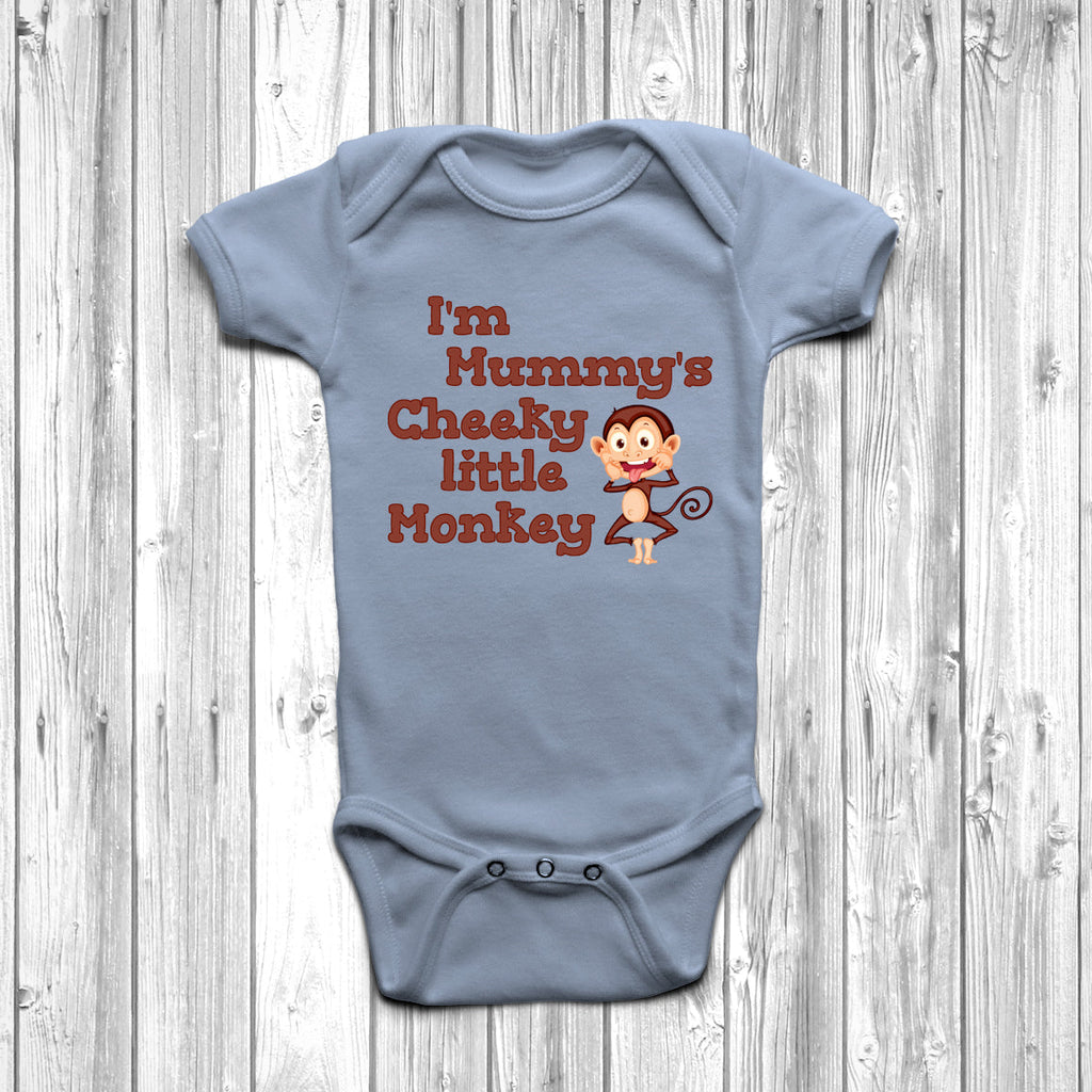 Get trendy with I'm Mummy's Cheeky Little Monkey Baby Grow - Baby Grow available at DizzyKitten. Grab yours for £9.45 today!