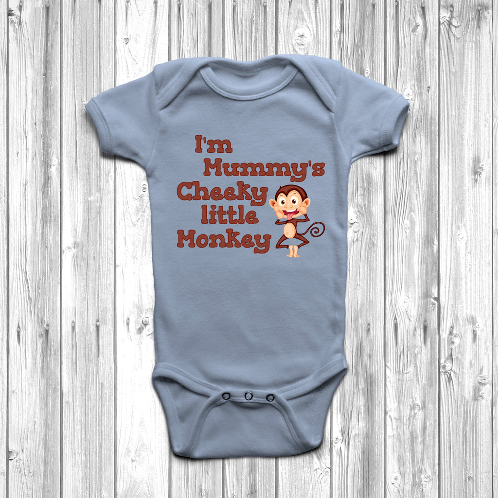 Get trendy with I'm Mummy's Cheeky Little Monkey Baby Grow - Baby Grow available at DizzyKitten. Grab yours for £8.95 today!