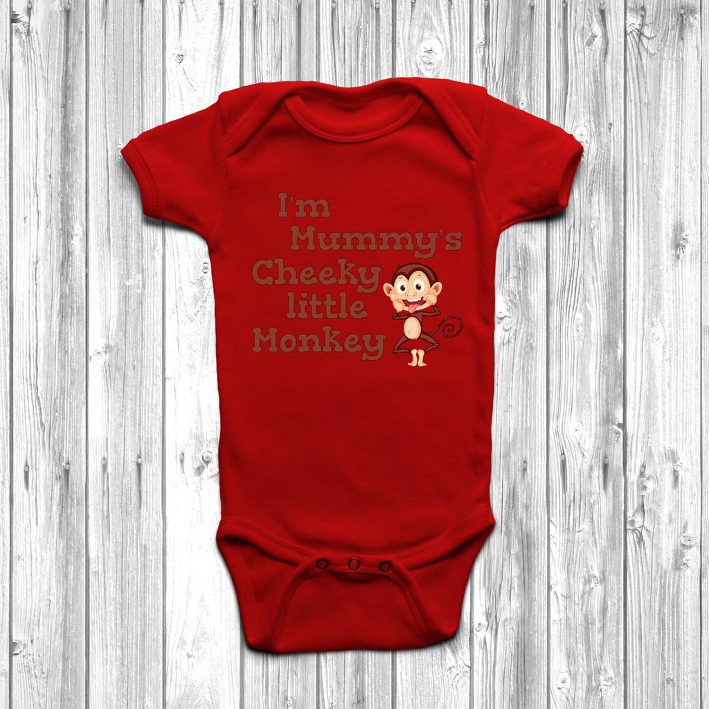 Get trendy with I'm Mummy's Cheeky Little Monkey Baby Grow - Baby Grow available at DizzyKitten. Grab yours for £9.45 today!