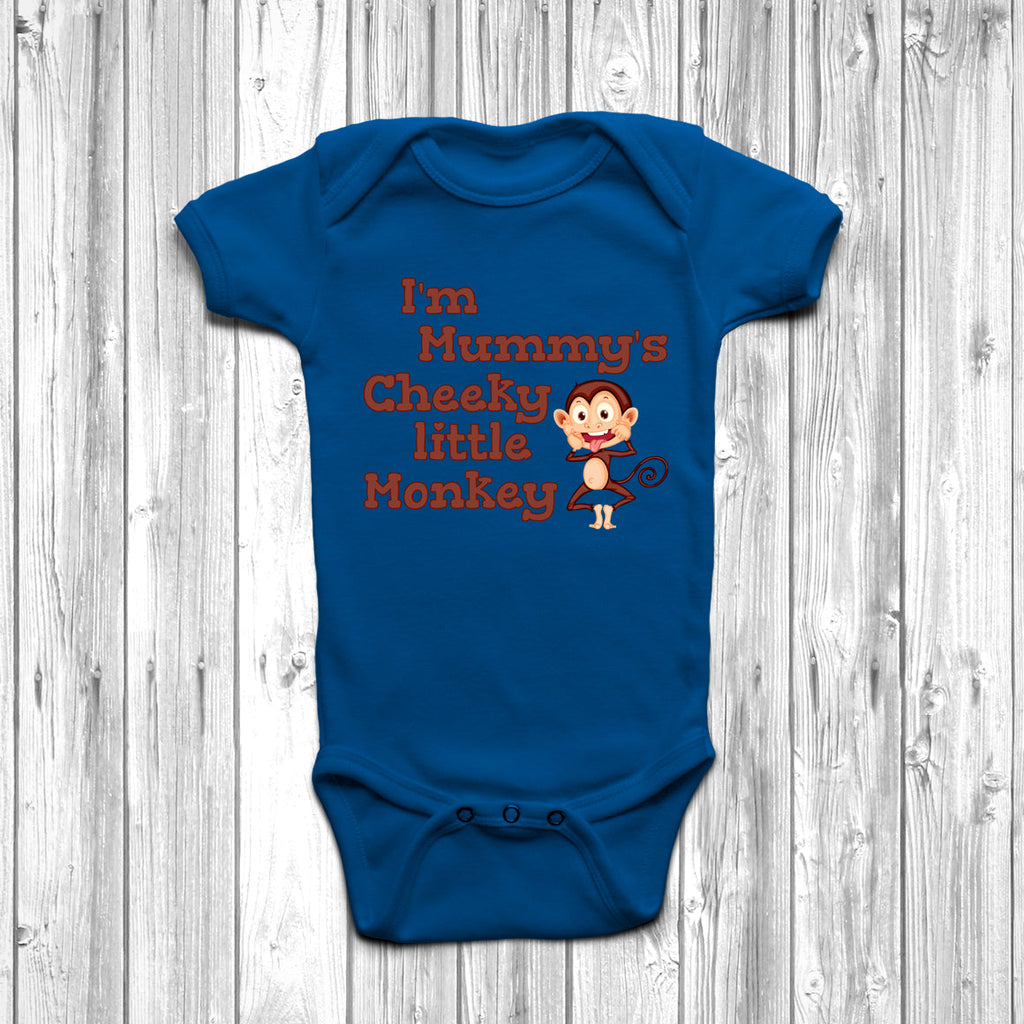 Get trendy with I'm Mummy's Cheeky Little Monkey Baby Grow - Baby Grow available at DizzyKitten. Grab yours for £9.45 today!
