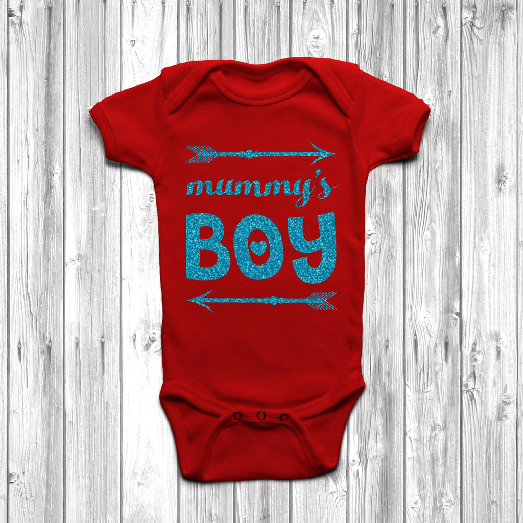 Get trendy with Mummy's Boy Baby Grow - Baby Grow available at DizzyKitten. Grab yours for £9.45 today!