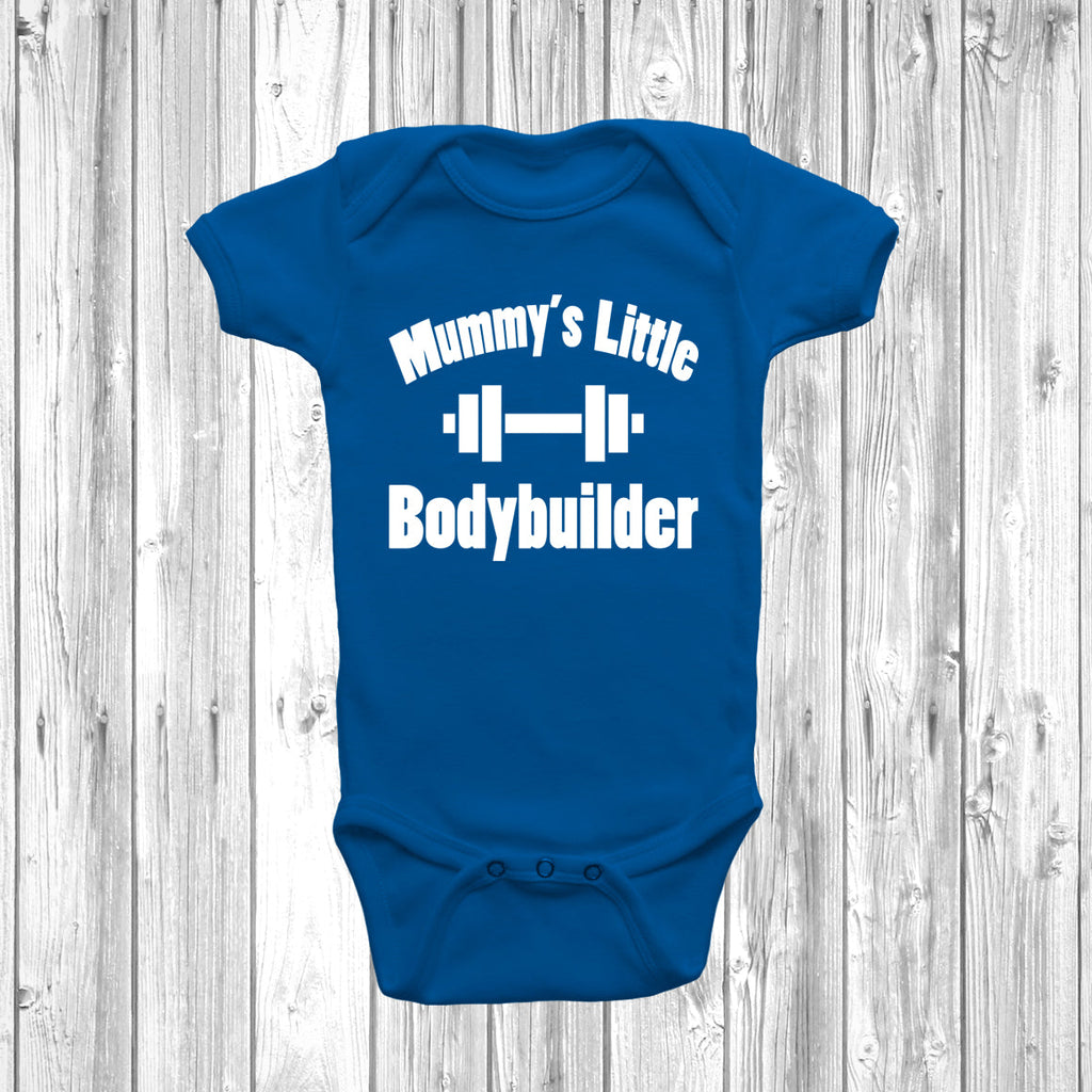 Get trendy with Mummy's Little Bodybuilder Baby Grow -  available at DizzyKitten. Grab yours for £7.95 today!