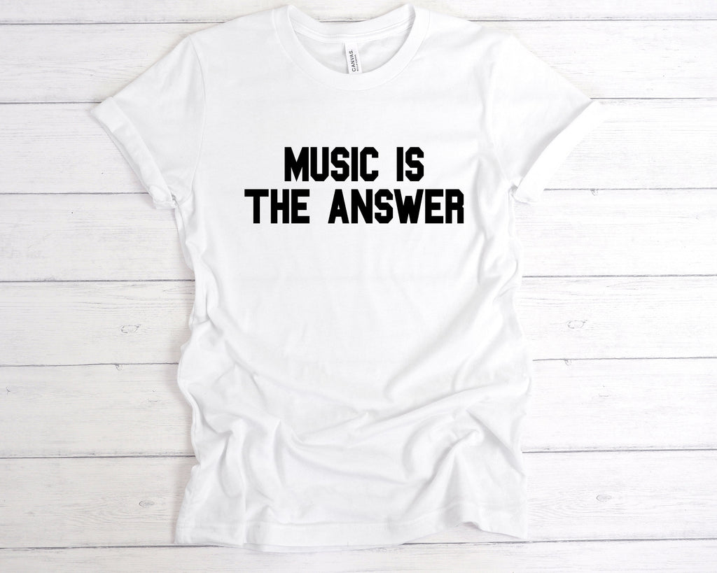 Get trendy with Music Is The Answer T-Shirt - T-Shirt available at DizzyKitten. Grab yours for £12.99 today!