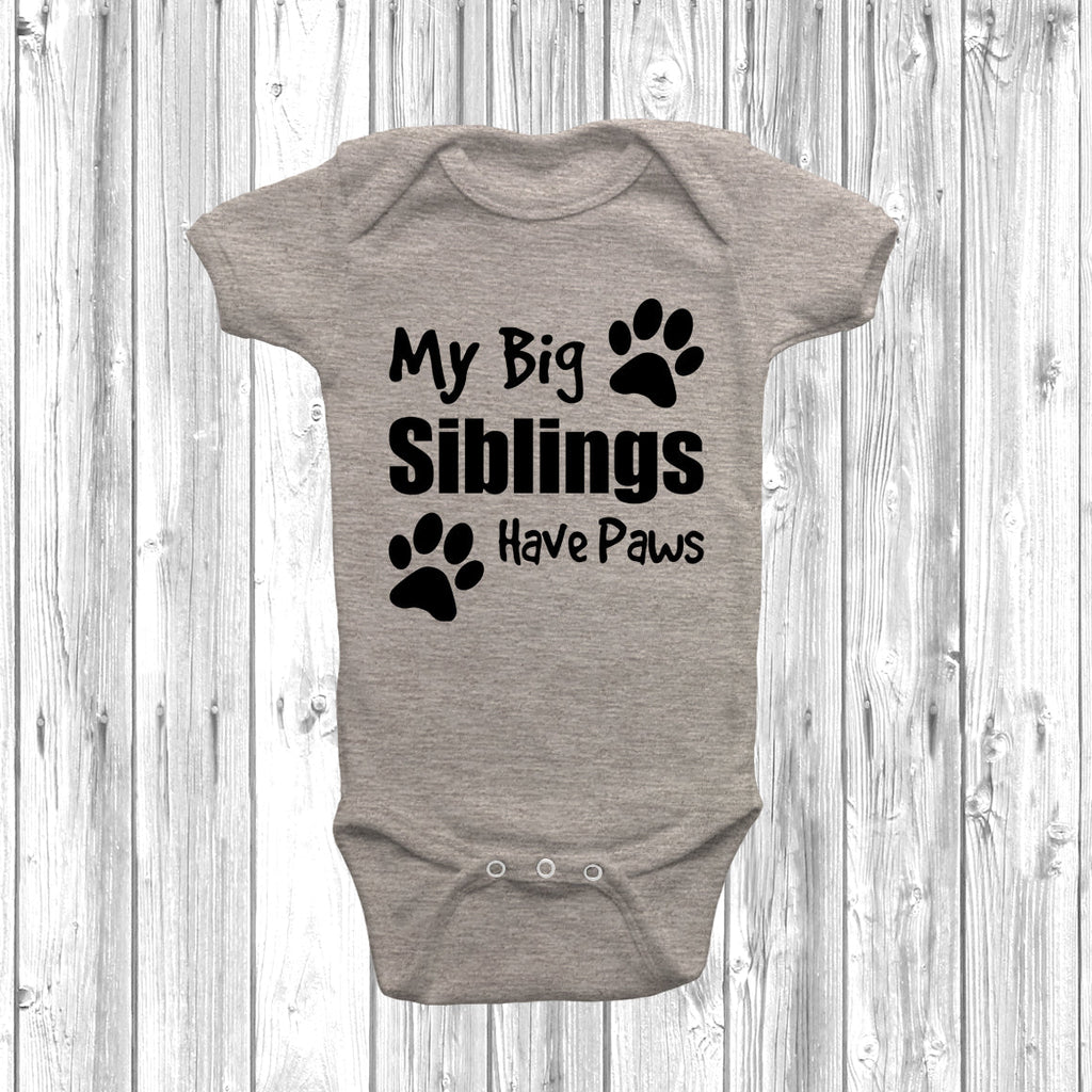 Get trendy with My Big Siblings Have Paws Baby Grow -  available at DizzyKitten. Grab yours for £8.45 today!