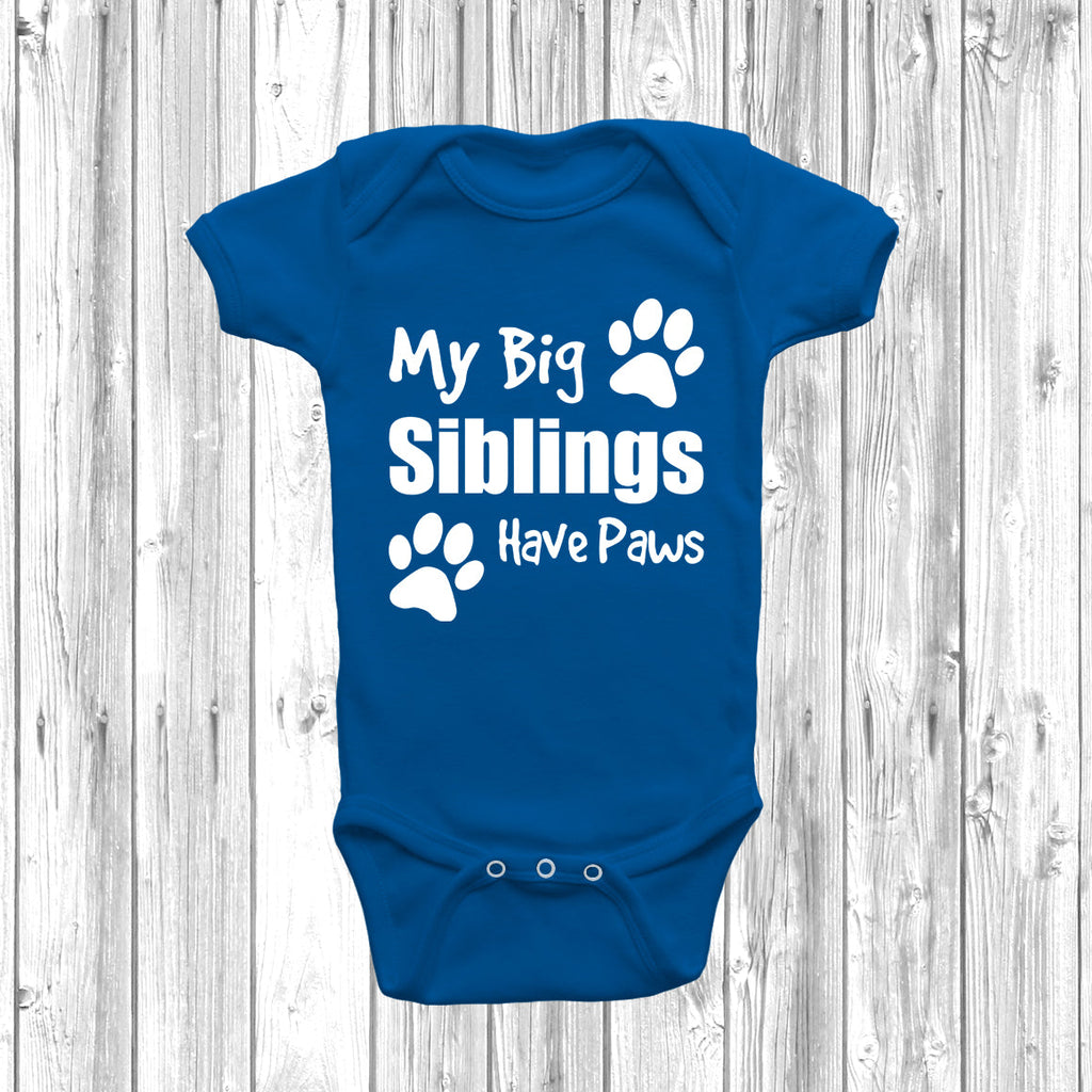 Get trendy with My Big Siblings Have Paws Baby Grow -  available at DizzyKitten. Grab yours for £8.45 today!