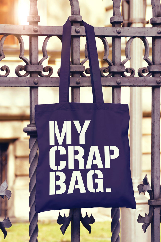 Get trendy with My Crap Bag Tote Bag - Tote Bag available at DizzyKitten. Grab yours for £8.49 today!