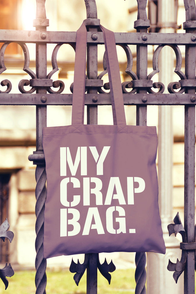 Get trendy with My Crap Bag Tote Bag - Tote Bag available at DizzyKitten. Grab yours for £7.99 today!