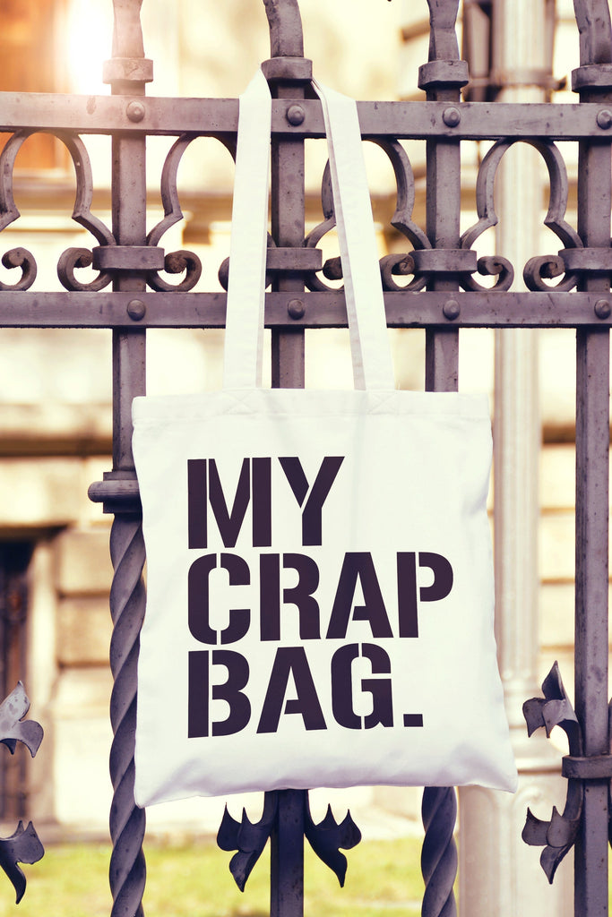 Get trendy with My Crap Bag Tote Bag - Tote Bag available at DizzyKitten. Grab yours for £8.49 today!