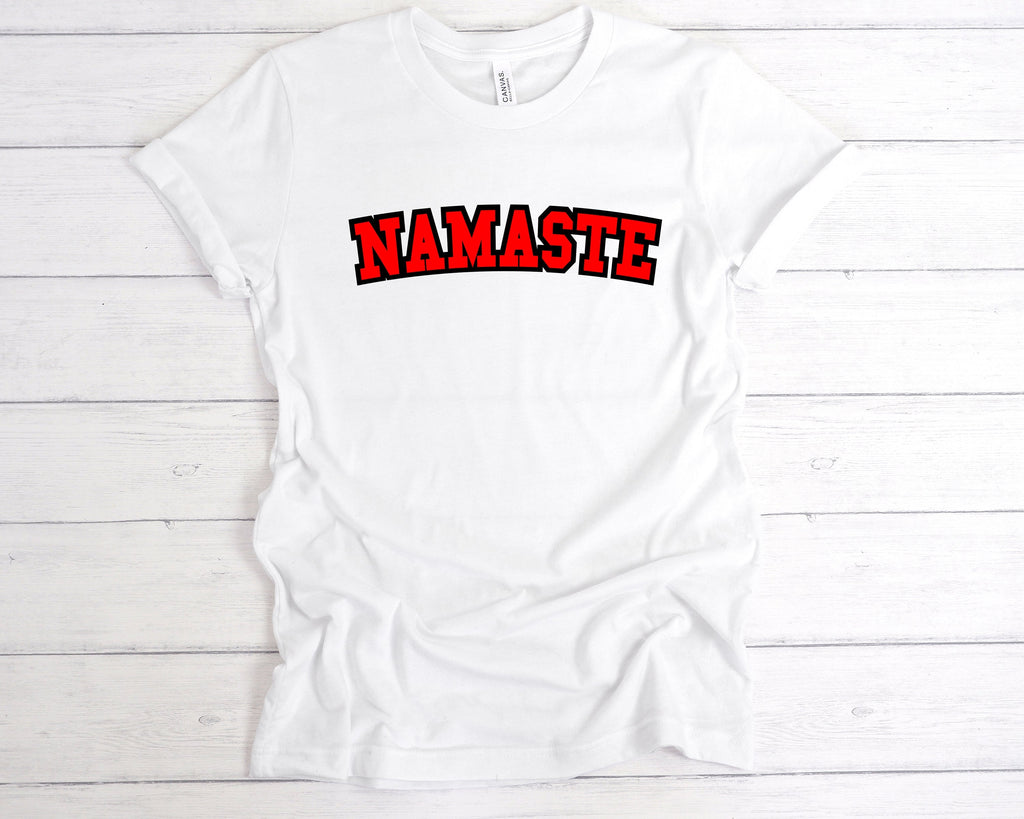 Get trendy with Namaste T-Shirt - T-Shirt available at DizzyKitten. Grab yours for £12.99 today!