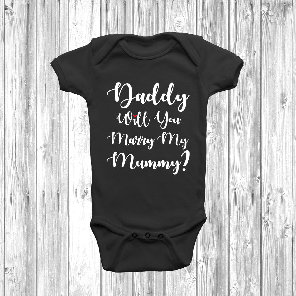 Get trendy with New - Daddy Will You Marry My Mummy Baby Grow - Baby Grow available at DizzyKitten. Grab yours for £8.95 today!