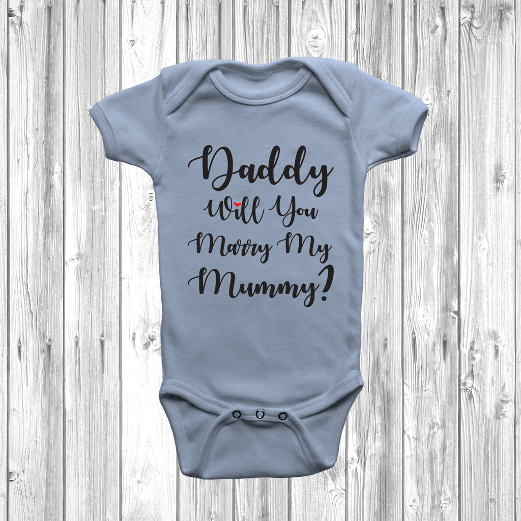 Get trendy with New - Daddy Will You Marry My Mummy Baby Grow - Baby Grow available at DizzyKitten. Grab yours for £9.45 today!