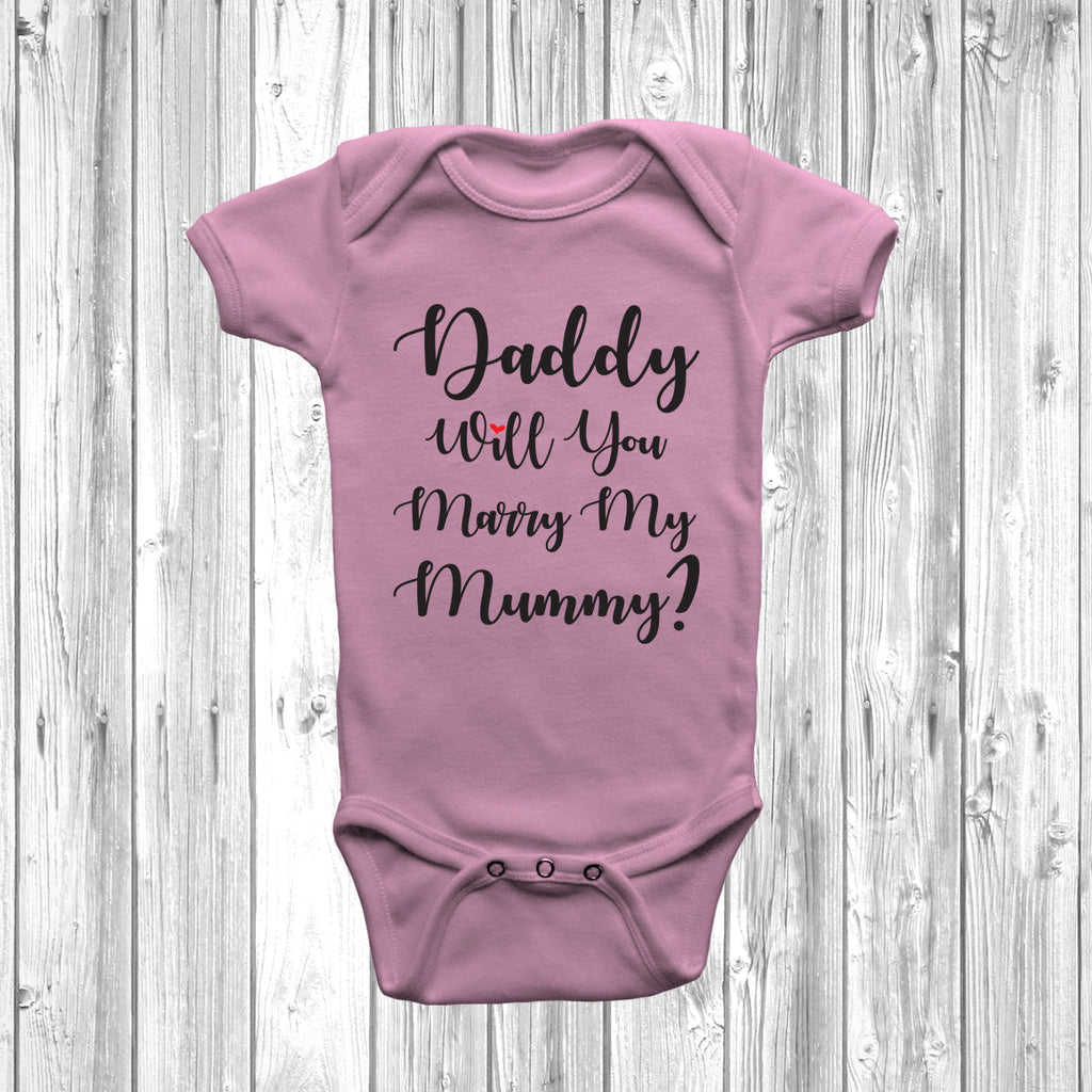 Get trendy with New - Daddy Will You Marry My Mummy Baby Grow - Baby Grow available at DizzyKitten. Grab yours for £8.95 today!