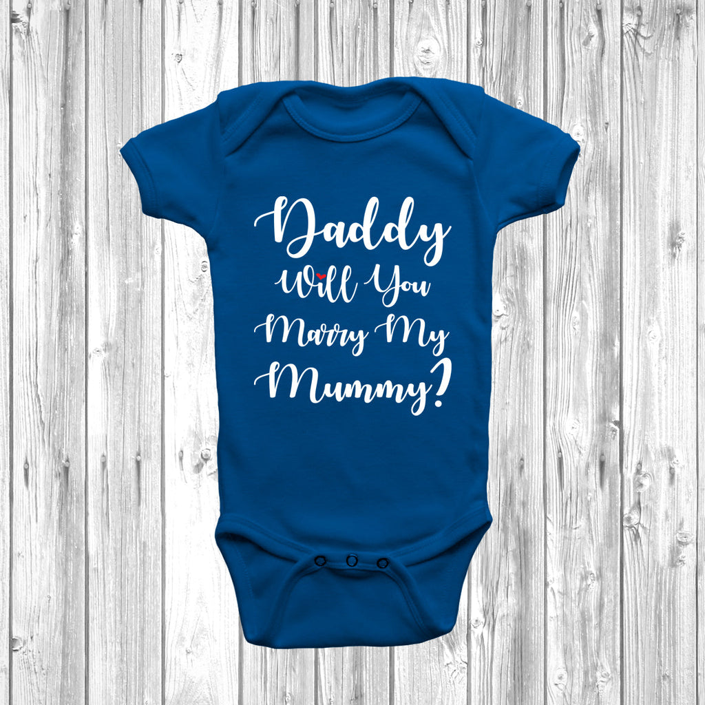 Get trendy with New - Daddy Will You Marry My Mummy Baby Grow - Baby Grow available at DizzyKitten. Grab yours for £9.45 today!