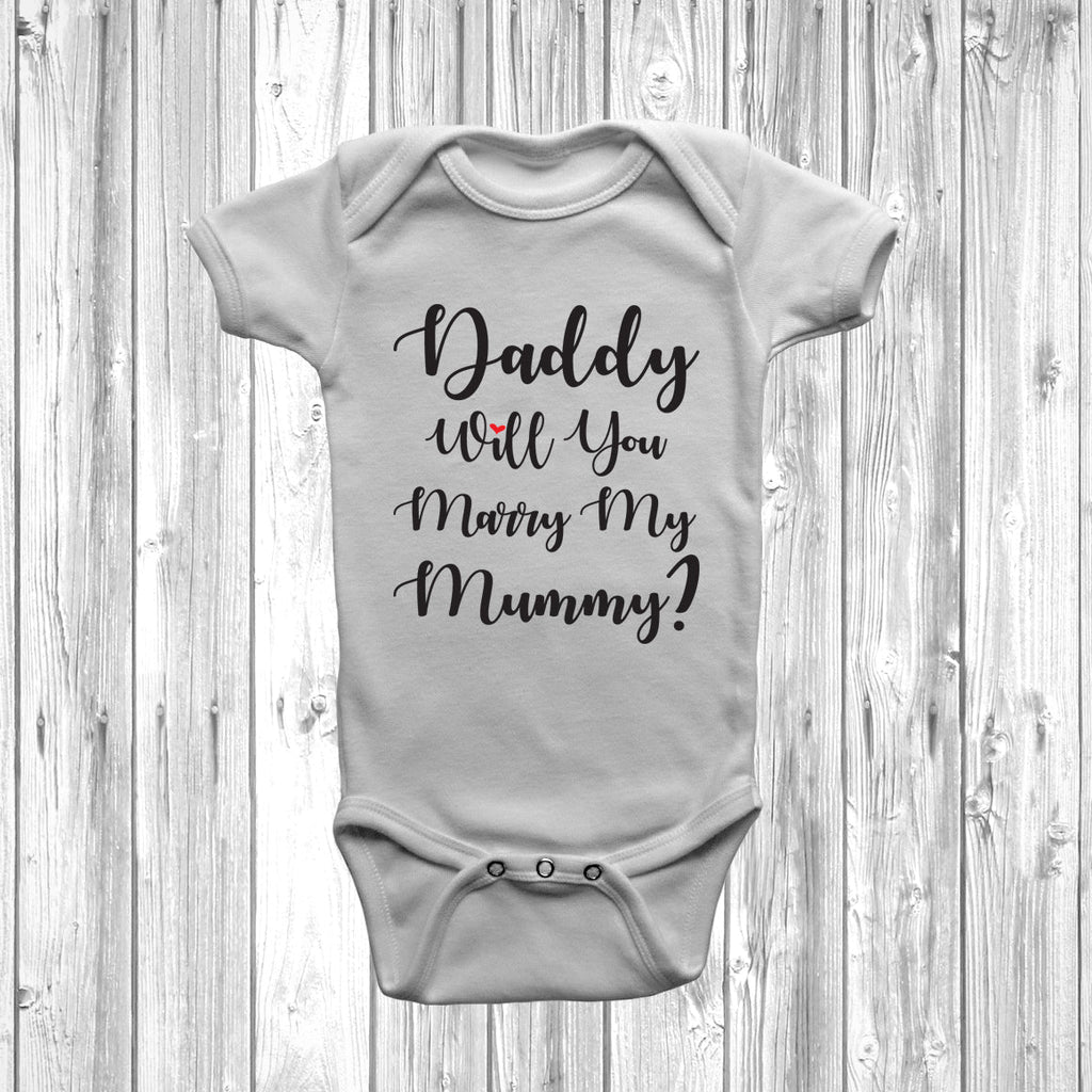 Get trendy with New - Daddy Will You Marry My Mummy Baby Grow - Baby Grow available at DizzyKitten. Grab yours for £9.45 today!