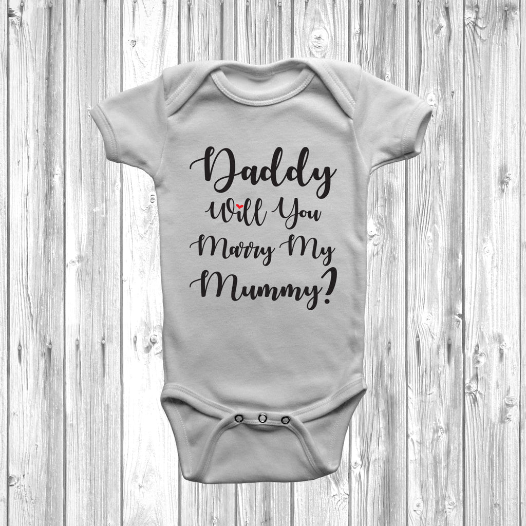 Get trendy with New - Daddy Will You Marry My Mummy Baby Grow - Baby Grow available at DizzyKitten. Grab yours for £8.95 today!